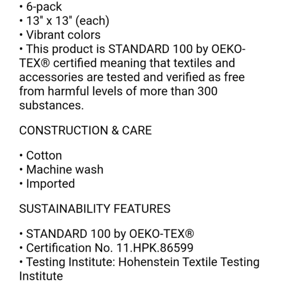 The Big One Set of 6 Washcloths Face towels lot of 3 - Picture 14 of 14